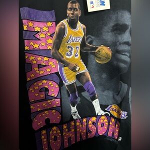 Salem Sportswear Ultra 90s NBA Official Licensed Magic Johnson LA Lakers TEE